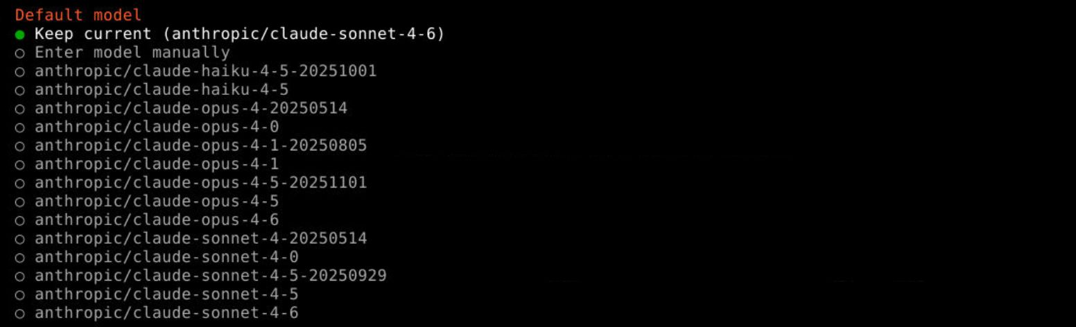 Anthropic model selection